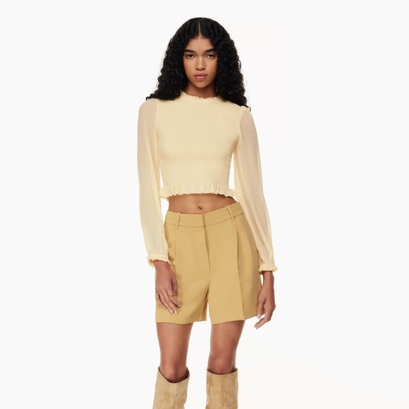 Aritzia Wilfred Crop Blouse NWT - Picture 3 of 8